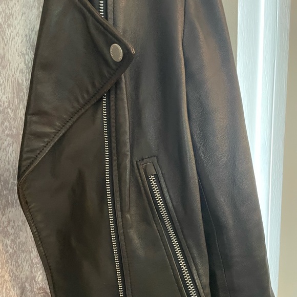 Leather biker jacket - Picture 5 of 7